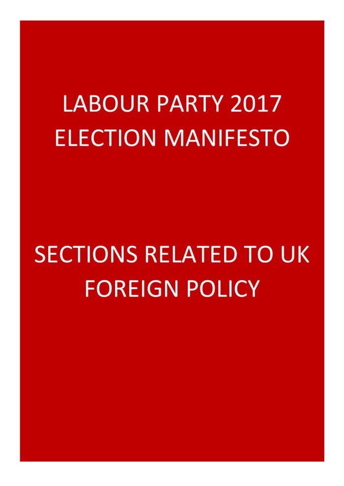 Labour Manifesto Pledges On Uk Foreign Policy British Foreign Policy Group 